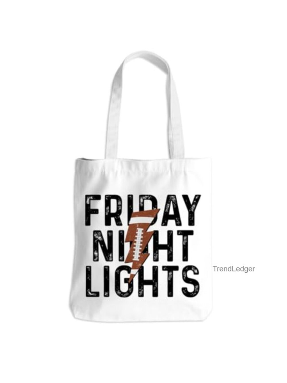 Football Tote Bag Cotton Reusable Beach Gym Shopping Grocery Bag
